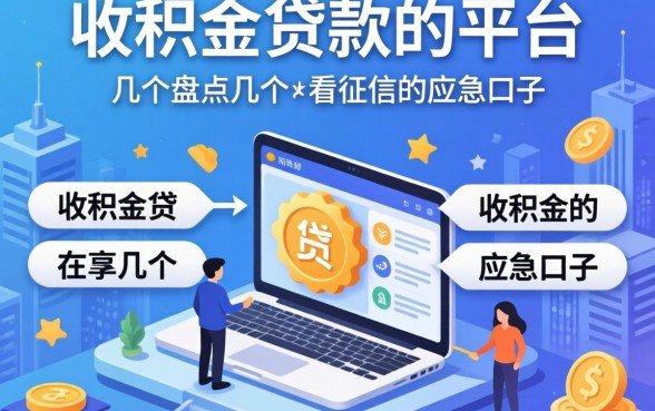 公积金贷款的平台有哪几个？盘点几个不看征信的应急口子