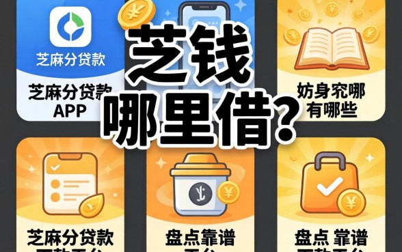 急需用钱哪里借？芝麻分贷款的app有哪些？盘点五个靠谱下款平台