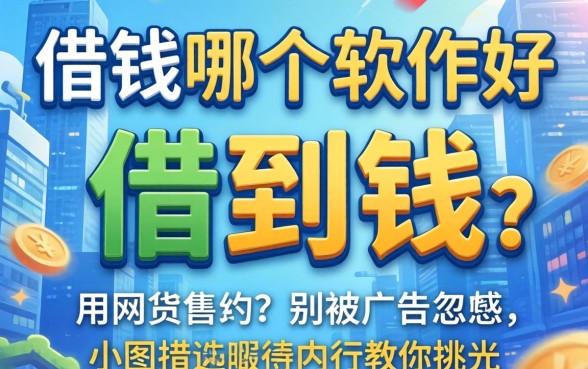 网上借钱哪个软件好借到钱？别被广告忽悠，内行教你挑