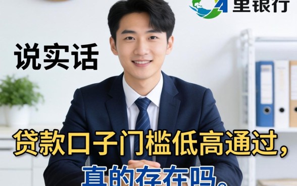 银行经理说实话:贷款口子门槛低高通过,真的存在吗?