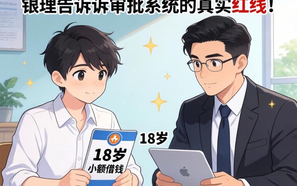 刚满18岁想小额借钱？银行经理告诉你审批系统的真实红线