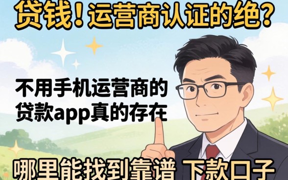 急需用钱却因运营商认证被拒？不用手机运营商的贷款app真的存在吗？哪里能找到靠谱的下款口子？