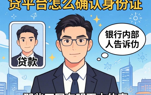 贷款平台怎么确认身份的？银行内部人告诉你那些不写在明面上的事