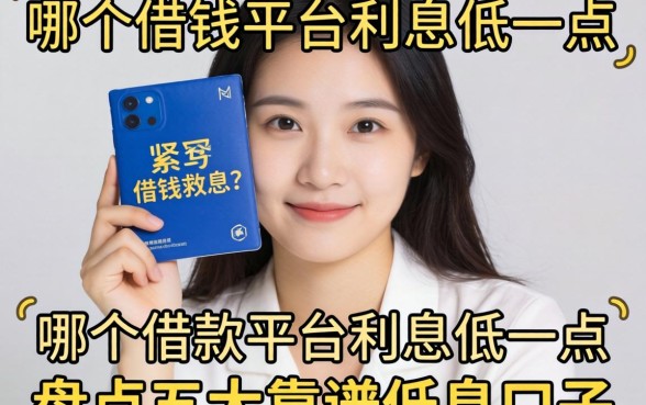 手头紧想借钱救急?哪个借款平台利息低一点?盘点五大靠谱低息口子