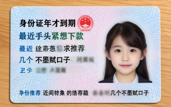 身份证2026年才到期，最近手头紧想下款，求推荐几个不墨迹的口子！