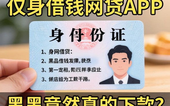 我试了那些仅凭身份证借钱的网贷app，黑户竟然真的下款了