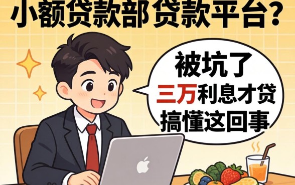 小额贷款部是贷款平台？我被坑了三万利息才搞懂这回事