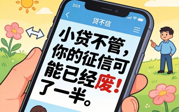 手机上的小贷不管，你的征信可能已经废了一半