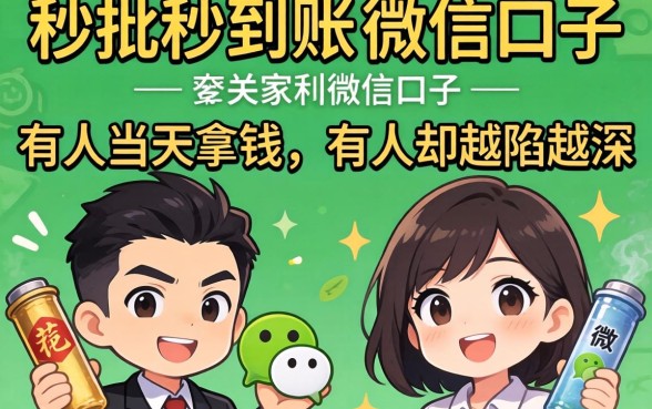 揭秘秒批秒到账的微信口子：有人当天拿钱，有人却越陷越深