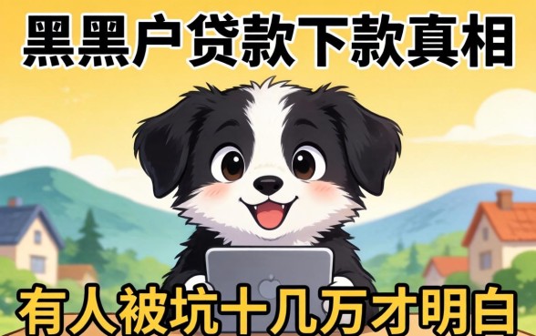 2026年黑户贷款下款真相：有人被坑十几万才明白