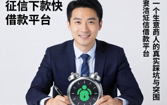 不查征信下款快的借款平台：一个生意人的真实踩坑与突围