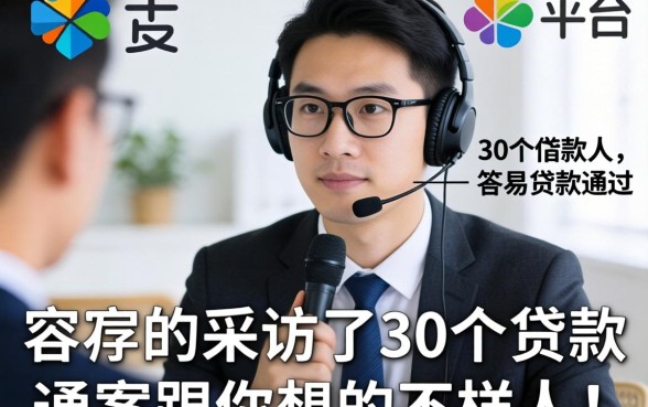 哪个平台最容易贷款通过？我采访了30个借款人，答案跟你想的不一样
