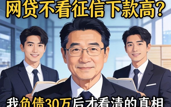 哪些网贷不看征信下款高？我负债30万后才看清的真相
