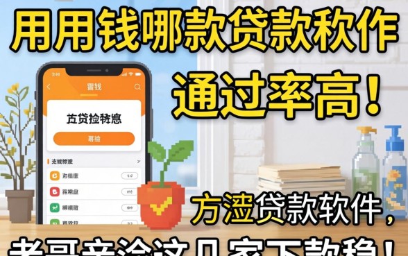 急用钱哪款贷款软件通过率高？老哥亲测这几家下款稳！