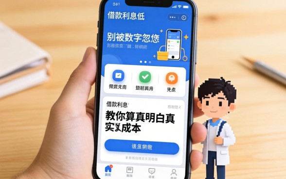 手机借款软件利息低的?别被数字忽悠,教你算明白真实成本