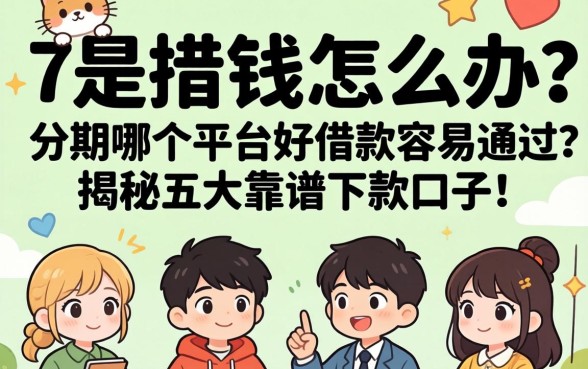 急需用钱怎么办?分期哪个平台好借款容易通过?揭秘五大靠谱下款口子!
