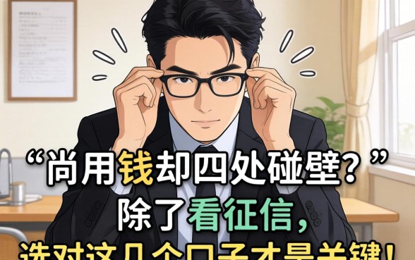 急用钱却四处碰壁？除了看征信，选对这几个口子才是关键！