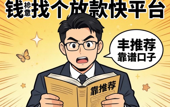 急需用钱想找个放款快的平台,求推荐靠谱的口子!
