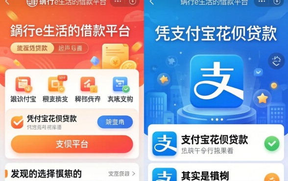 我看过工银e生活的借款平台和凭支付宝花呗贷款的平台，发现很多人的选择其实是错的