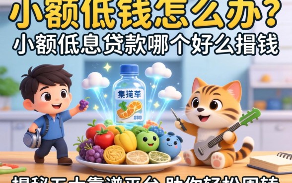 急需用钱怎么办？小额低息贷款哪个好？揭秘五大靠谱平台助你轻松周转