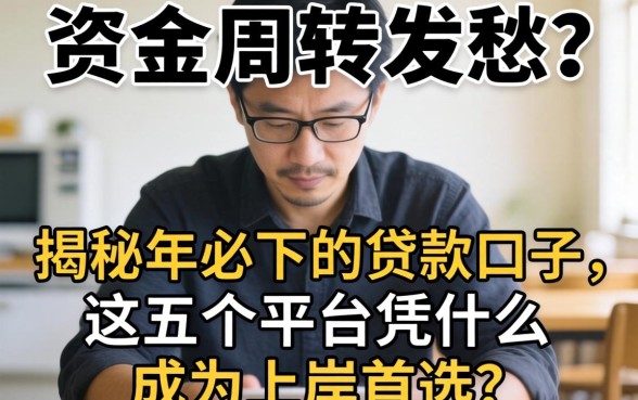 还在为资金周转发愁？揭秘2026年必下的贷款口子，这五个平台凭什么成为上岸首选？
