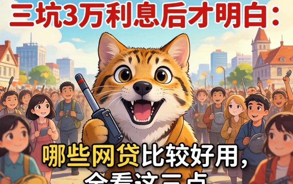 被坑三万利息后才明白：哪些网贷比较好用，全看这三点