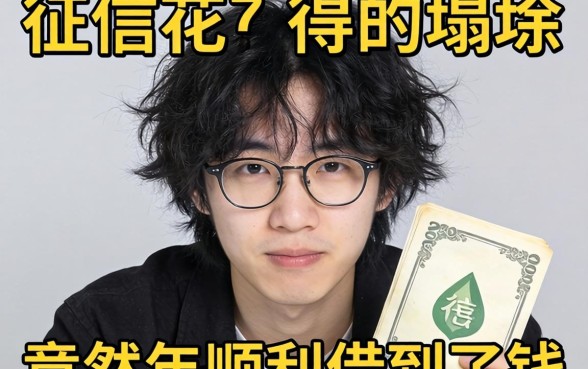 我征信花得一塌糊涂，竟然在2026年顺利借到了钱