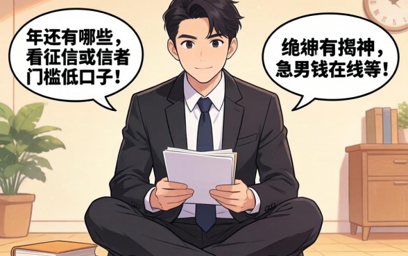 跪求大神指点！2026年还有哪些不看征信或者门槛低的口子？急用钱在线等！