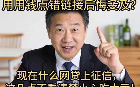 急用钱点错链接后悔莫及？现在什么网贷上征信，这几点不看清楚小心吃大亏！