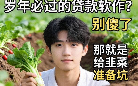 20岁必过的贷款软件?别傻了,那是给韭菜准备的坑