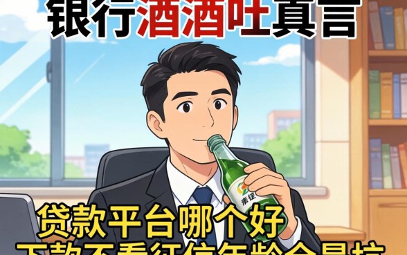 银行经理酒后吐真言:贷款平台哪个好下款不看征信年龄全是坑