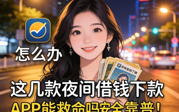 深夜急需用钱怎么办？这几款夜间借款下款的app能救命吗？安全靠谱吗？