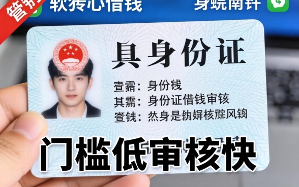 盘点几个只需身份证借钱的软件，门槛低审核快