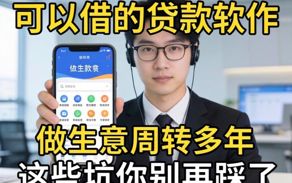 18可以借的贷款软件:做生意周转多年,这些坑你别再踩了
