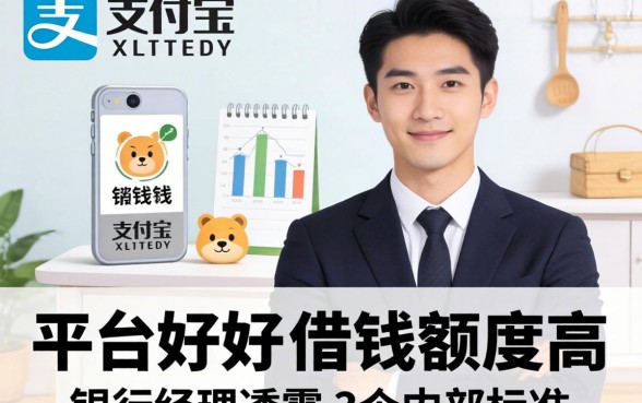 支付宝什么平台好借钱额度高？银行经理透露3个内部标准