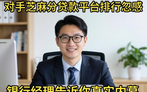 别被芝麻分贷款平台排行忽悠，银行经理告诉你真实内幕