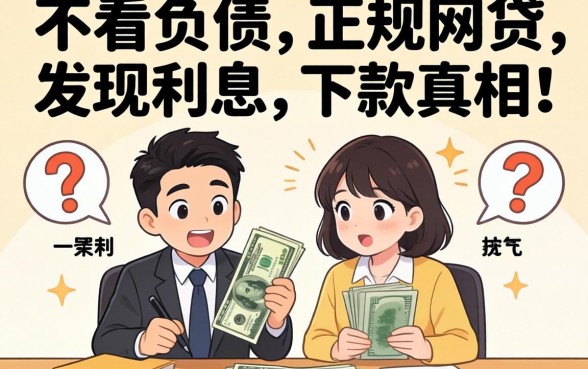 我试了那些不看负债的正规网贷，发现利息和下款真相很意外