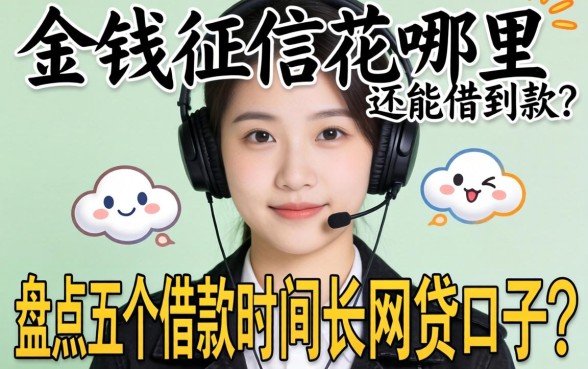 急需用钱征信花哪里还能借到款?盘点五个借款时间长的网贷口子