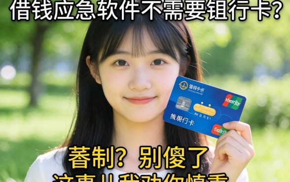 未成年借钱应急软件不需要银行卡?别傻了,这事儿我劝你慎重