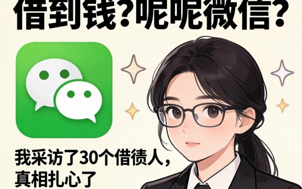 什么平台才能借到钱呢微信？我采访了30个借款人，真相扎心了