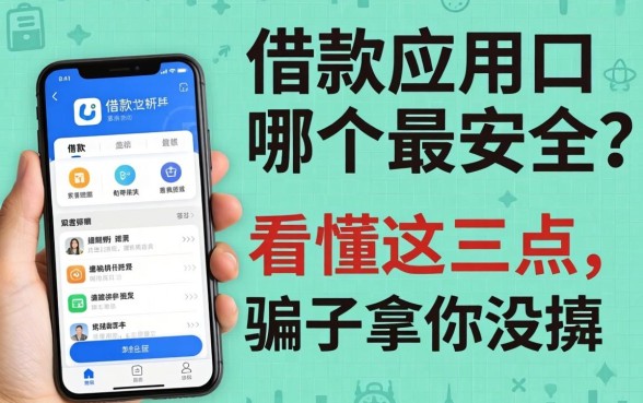 借款应用哪个最安全？看懂这三点，骗子拿你没辙