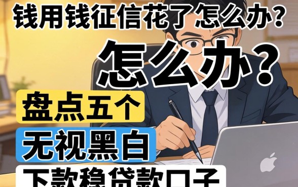 急用钱征信花了怎么办?盘点五个无视黑白、下款稳的贷款口子