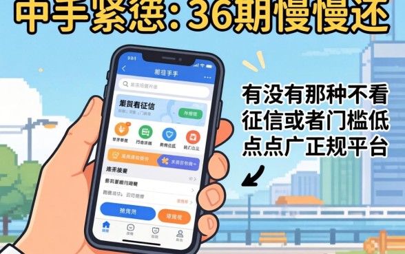 手头紧想分36期慢慢还,有没有那种不看征信或者门槛低点的正规平台推荐?