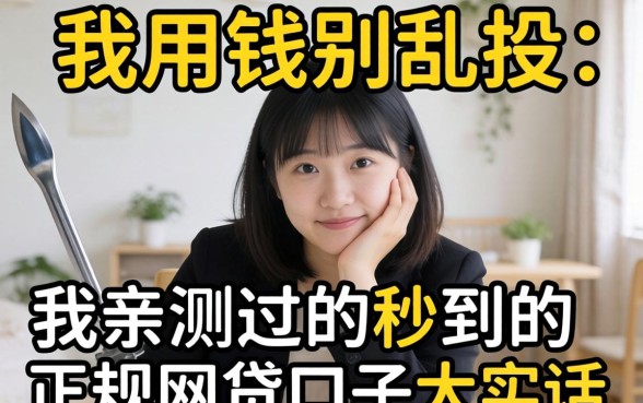 急用钱别乱投：我亲测过的秒到的正规网贷口子大实话