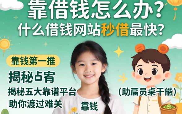 急需用钱怎么办?什么借钱网站秒借最快?揭秘五大靠谱平台助你渡过难关