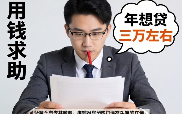 急用钱求助！2026年想贷三万左右还有哪些不看征信或者门槛低的口子？