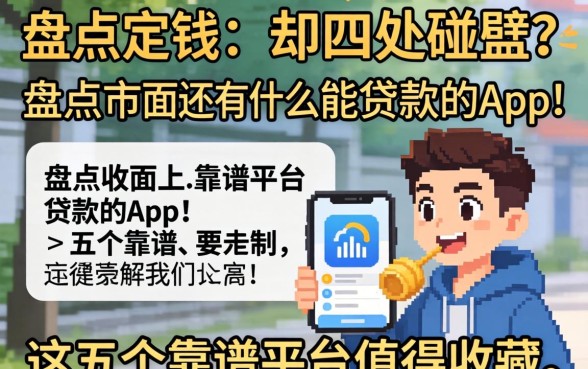 急需用钱却四处碰壁？盘点市面上还有什么能贷款的app，这五个靠谱平台值得收藏