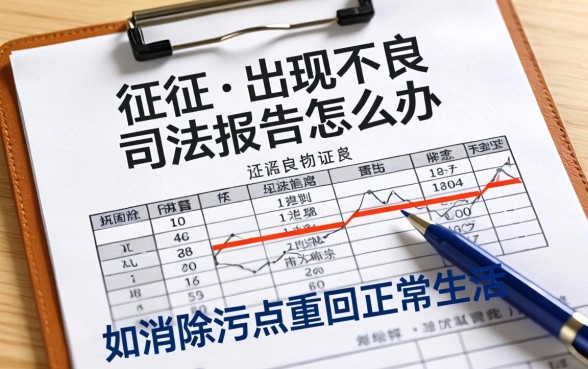 征信出现不良司法报告怎么办?如何消除污点重回正常生活?