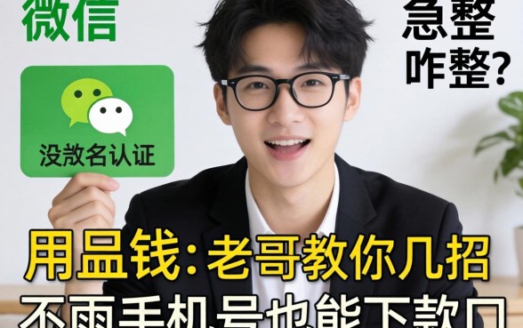 急用钱但微信没实名认证咋整？老哥教你几招不用手机号也能下款的口子