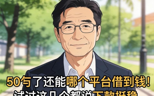 今年50岁了还能在哪个平台借到钱？试过这几个都说下款挺稳
